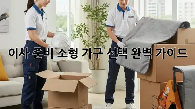 이사 준비, 소형 가구 선택 완벽 가이드!